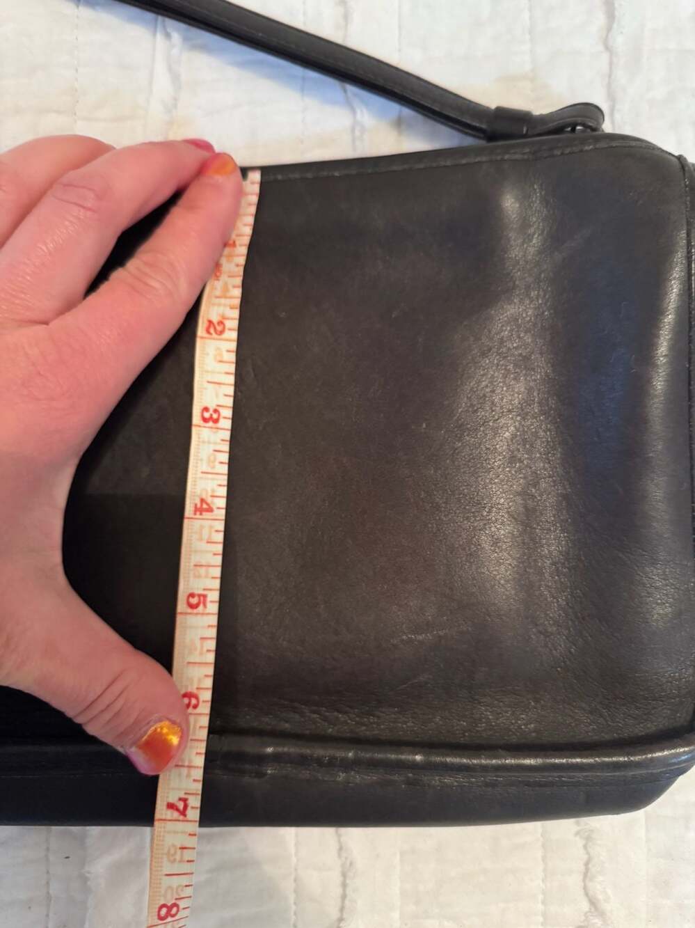 Vintage Coach Black Glove Tanned Leather Large Travel Kit Clutch Bag 5117 - Picture 5 of 5